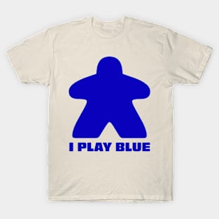 Meeple - I Play Blue T-Shirt